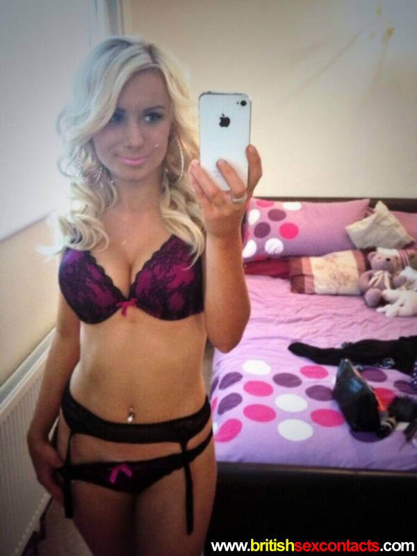 Horny blonde wife selfshots